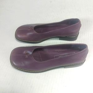 Directives Women's Purple Leather Flats Made in Brazil Size 7M